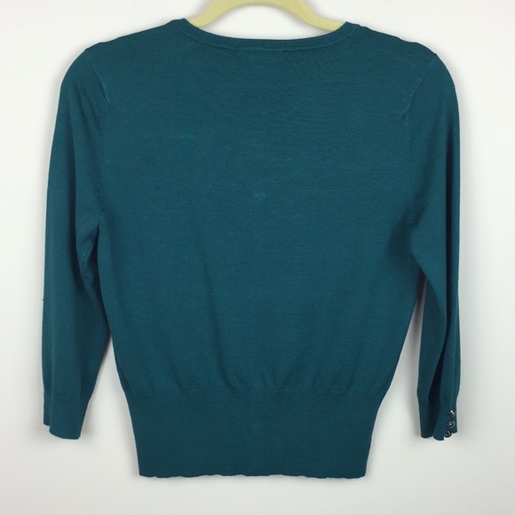 evie. - Faceted Jewel Cut Button Down Cardigan - Picture 5 of 6